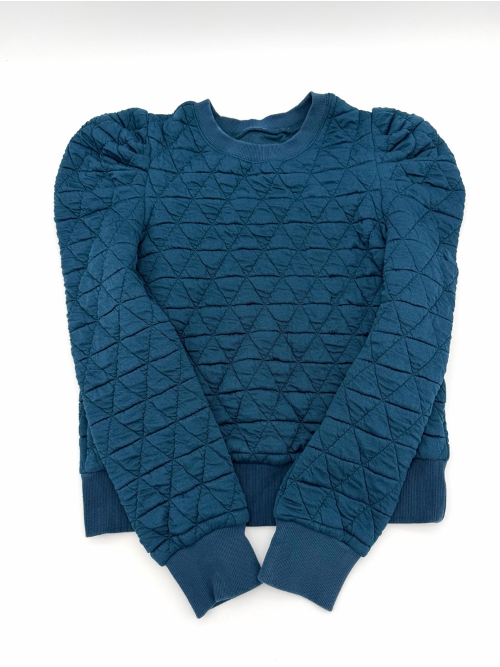 NWOT New Women's Quilted Long Sleeve And Skort Outfit Shorts Top Set Shirt Navy - Picture 6 of 6